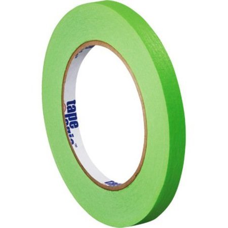 TAPE LOGIC Tape Logic® Masking Tape, 4.9 Mil, 1/4" x 60 yds., Light Green, 12/Case T93100312PKA